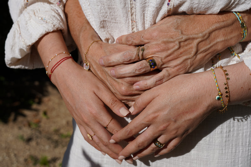 Bague fine Psyché Golden Hour